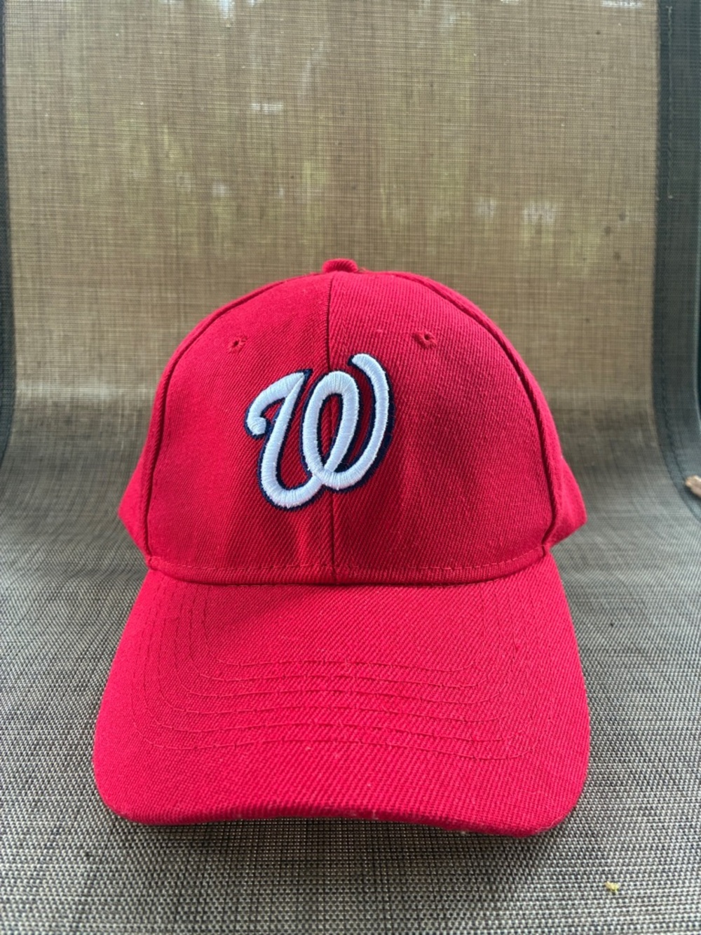 Washington Nationals Red Baseball Cap with White 'W' Logo